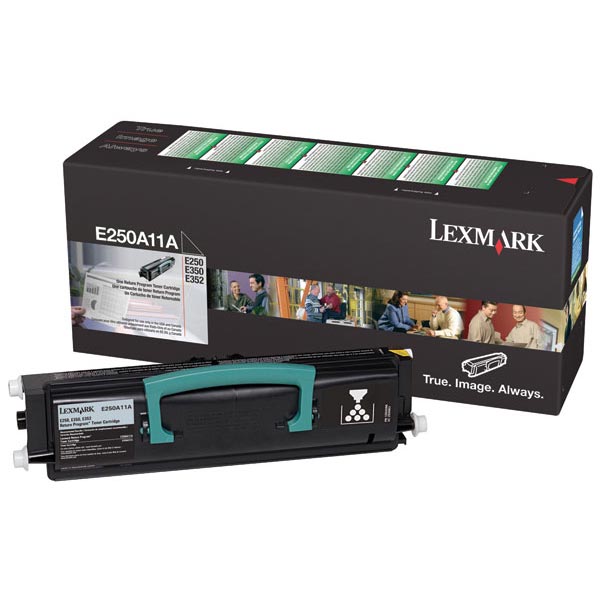 Lexmark E250A41G Black Toner Cartridge for US Government Lexmark Return Program Toner Cartridge for US Government (3,500 Yield) (TAA Compliant Version of E250A11A)
