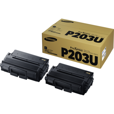 Samsung MLT-P203U Value Pack MLTP203U Ultra High Yield Toner Dual Pack; 2 Pack of MLT-D203U