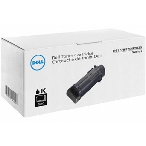 Dell N7DWF Black Toner Cartridge 593-BBOW (6CVF8) High Yield Black Toner Cartridge; Yield: 3,000 pages