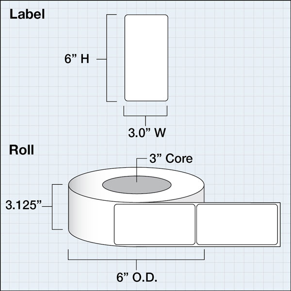 Primera LX3" High Gloss Paper Plus Labels
