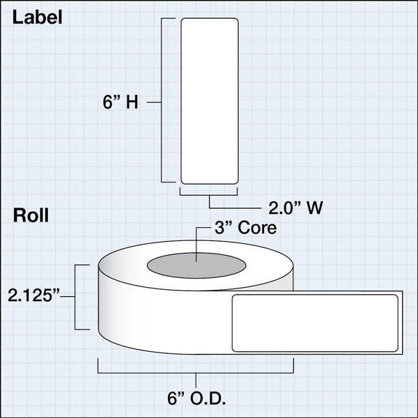 Primera LX3" High Gloss Paper Plus Labels