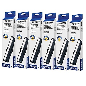 S015337 Ribbon Cartridge 6-Pack; Yield: 5 million characters x 6