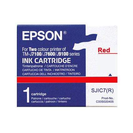 SJIC7 Red Ink Cartridge; C33S020405