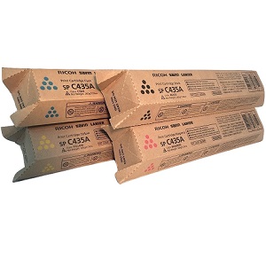 Ricoh SPC435A Toner Cartridge Set Includes Ricoh 821243, 821246, 821245, 821244
