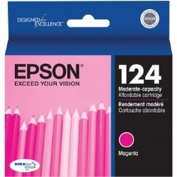 Epson T124320 Magenta Ink Cartridge Epson 124 Moderate-Capacity Magenta Ink Cartridge