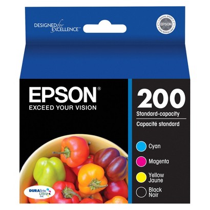 Epson T200120-BCS Combo Pack Combo Pack DURABrite Ultra Ink Cartridges; Includes T200120, T200220, T200320, T200420