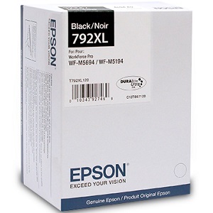 Epson T792XL120 Black Ink Cartridge Epson 792XL High-capacity Black Ink Cartridge; Yield: 10,000 pages