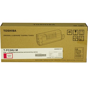 Toshiba TFC34UM Magenta Toner Cartridge TFC34UM Magenta Toner Cartridge; Yield: 11,500 pages
