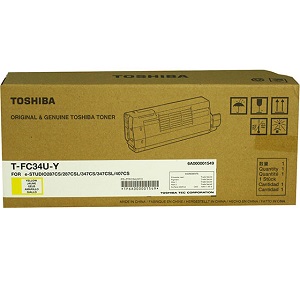 Toshiba TFC34UY Yellow Toner Cartridge TFC34UY Yellow Toner Cartridge; Yield: 11,500 pages
