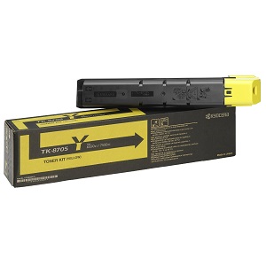 Kyocera TK8707Y Yellow Toner Cartridge TK-8707Y (1T02K9AUS0) Yellow Toner Cartridge; Yield: 30,000 pages