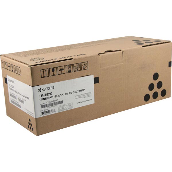 Kyocera TK152K Black Toner Cartridge TK152K Black Toner; Yield: 6,500 pages