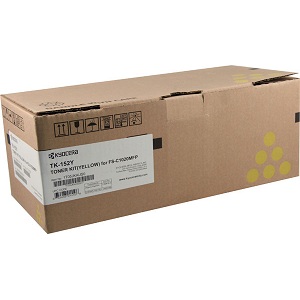 Kyocera TK152Y Yellow Toner Cartridge TK152Y Yellow Toner; Yield: 6,000 pages