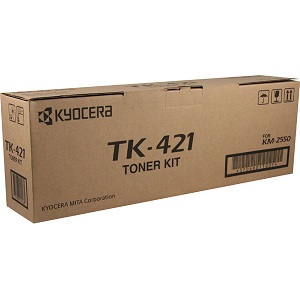 Kyocera TK421 Black Toner Cartridge TK-421 (370AR011) Toner Kit; Yield: 15,000 pages