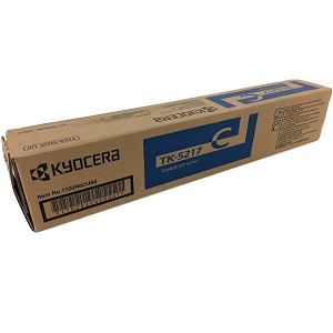 Kyocera TK5217C Cyan Toner Cartridge TK-5217C (1T02R6CUS0) Cyan Toner Cartridge; Yield: 15,000 pages