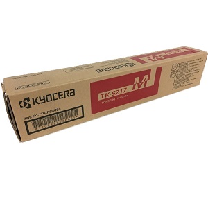 Kyocera TK5217M Magenta Toner Cartridge TK-5217M (1T02R6BUS0) Magenta Toner Cartridge; Yield: 15,000 pages
