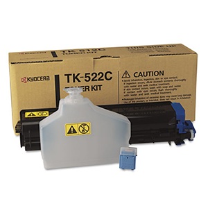 Kyocera TK522C Cyan Toner Cartridge TK522C Cyan Toner; Yield: 4,000 pages