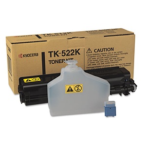 Kyocera TK522K Black Toner Cartridge TK-522K Black Toner; Yield: 6,000 pages