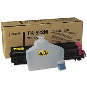 Kyocera TK522M Magenta Toner Cartridge TK-522M Magenta Toner; Yield: 4,000 pages