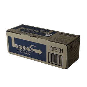 Kyocera TK552C Cyan Toner Cartridge TK552C Cyan Toner; Yield: 6,000 pages