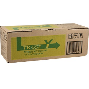 Kyocera TK552Y Yellow Toner Cartridge TK552Y Yellow Toner; Yield: 6,000 pages