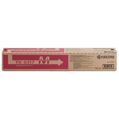 Kyocera TK8317M Magenta Toner Cartridge TK-8317M (1T02MVBUS0) Magenta Toner Cartridge; Yield: 6,000 pages