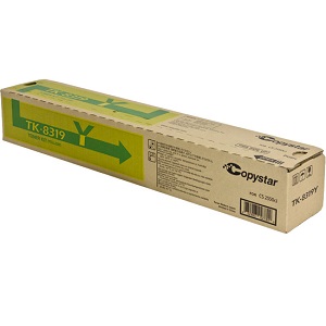 Copystar TK8319Y Yellow Toner Cartridge TK-8319Y (1T02MVACS0) Yellow Toner Cartridge; Yield: 6,000 pages