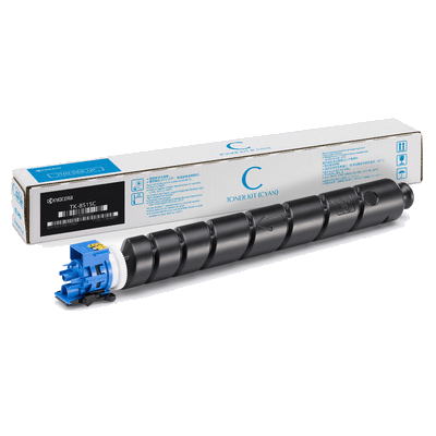 Copystar TK8519C Cyan Toner Cartridge TK-8519C, 1T02NDCCS0, Cyan Toner Cartridge; Yield: 20,000 pages
