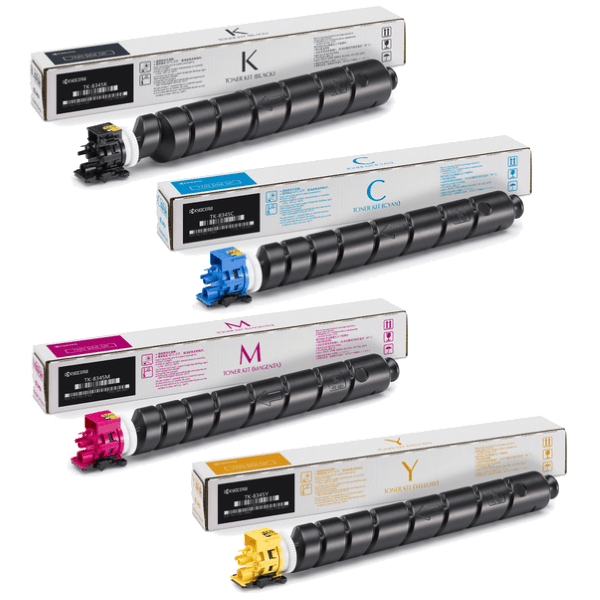 Kyocera TK8527 Toner Cartridge Set Includes TK8527K, TK8527C, TK8527M, TK8527Y