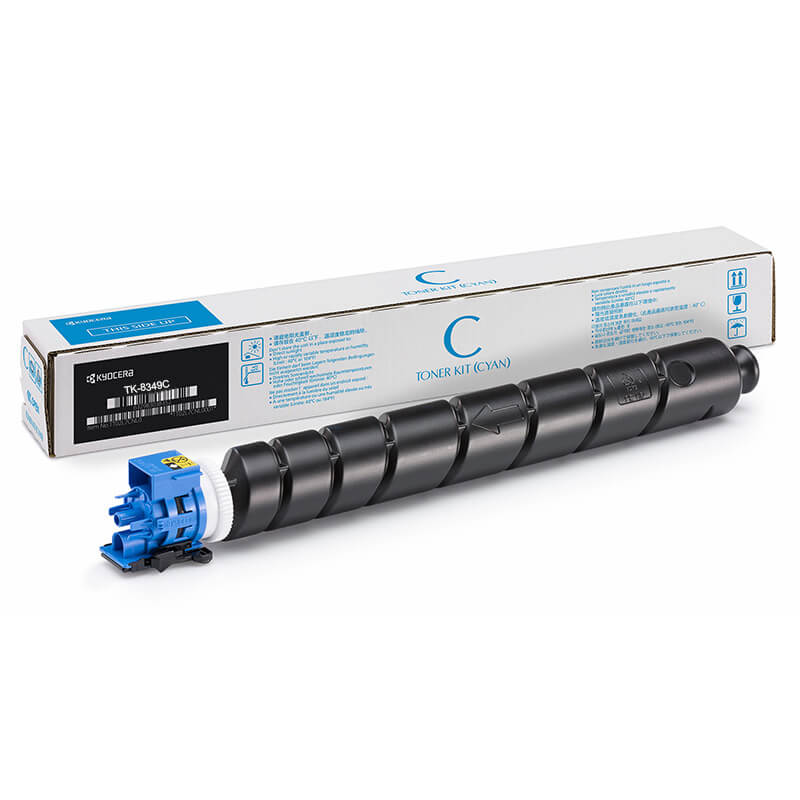 Kyocera TK8527C Cyan Toner Cartridge TK-8527C Cyan Toner Cartridge; Yield: 15,000 pages