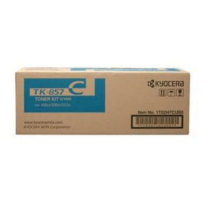 TK857C Cyan Toner; Yield: 18,000 pages