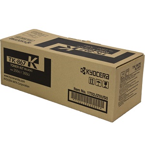 Kyocera TK867K Black Toner Cartridge TK-867K Black Toner Cartridge; Yield: 20,000 pages
