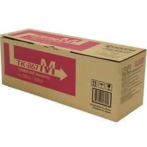 Kyocera TK867M Magenta Toner Cartridge TK-867M Magenta Toner Cartridge; Yield: 20,000 pages