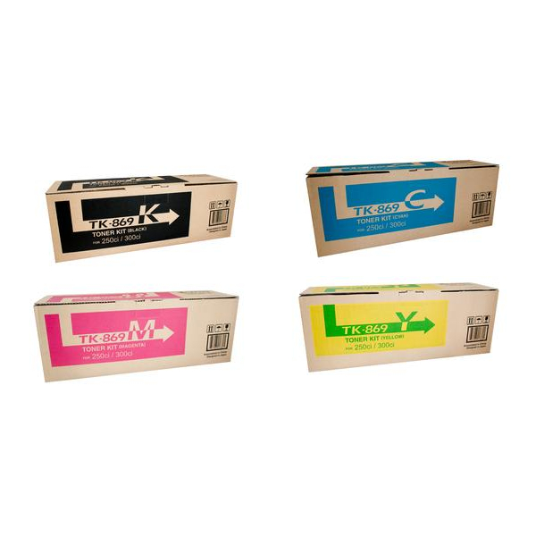 Copystar TK869 Toner Cartridge Set Includes TK869K, TK869C, TK869M, TK869Y