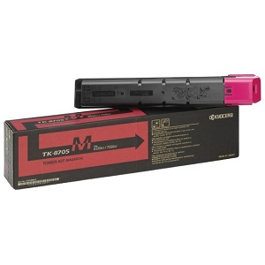 Kyocera TK8707M Magenta Toner Cartridge TK-8707M (1T02K9BUS0) Magenta Toner Cartridge; Yield: 30,000 pages