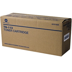 Konica Minolta TN113 Black Toner Cartridge 4518605 Black Toner; Yield: 5,000 pages