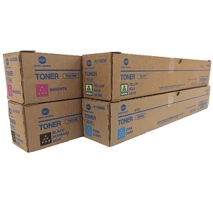 Konica Minolta TN319 Toner Cartridge Set Includes TN319K, TN319C, TN319M, TN319Y