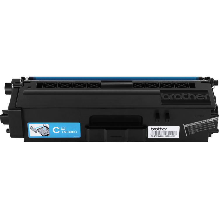TN-336C High Yield Cyan Toner Cartridge; Yield: 3,500 pages