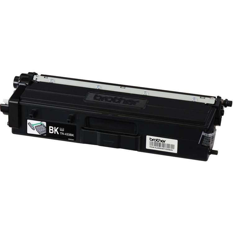 TN-433BK High Yield Black Toner Cartridge; Yield: 4,500 pages