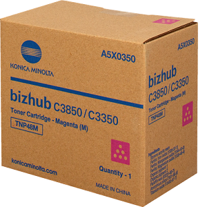 Konica Minolta TNP48M Magenta Toner Cartridge A5X0330 Magenta Toner Cartridge; Yield: 10,000 pages