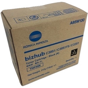 Konica Minolta TNP49K Black Toner Cartridge A95W130 (TNP-49K) Black Toner Cartridge; Yield: 13,000 pages