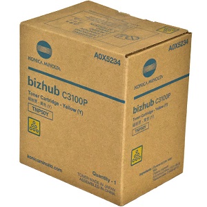 Konica Minolta TNP50Y Yellow Toner Cartridge A0X5234 (TNP-50Y) Yellow Toner Cartridge; Yield: 6,000 pages