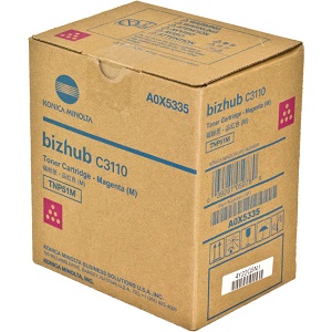 Konica Minolta TNP51M Magenta Toner Cartridge A0X5335 (TNP-51M) Magenta Toner Cartridge; Yield: 6,000 pages
