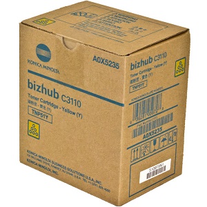Konica Minolta TNP51Y Yellow Toner Cartridge A0X5235 (TNP-51Y) Yellow Toner Cartridge; Yield: 6,000 pages