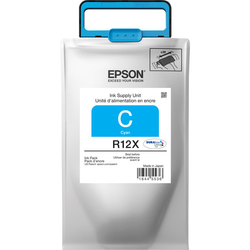 Epson TR12X220 Cyan Ink Pack Epson R12X High Capacity Cyan Ink Pack; Yield: 50,000 pages