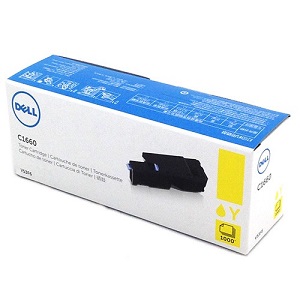 Dell 332-0402 (XY7N4) Yellow Toner Cartridge; Yield: 1,000 pages
