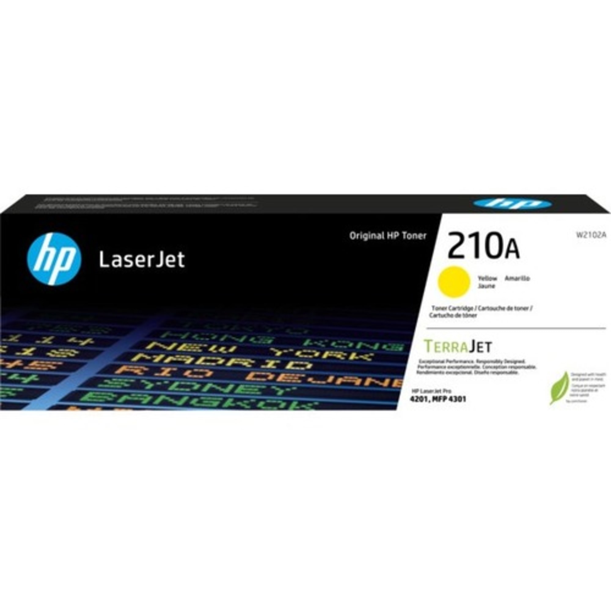 HP 210A Yellow Toner Cartridge; Yield 1,800 pages