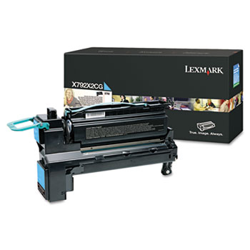X792X2CG Cyan Extra High Yield Print Cartridge; Yield: 20,000 pages