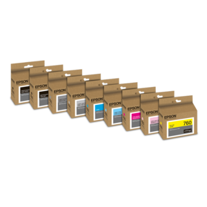 nine-cartridge ink set; Includes T760120, T760820, T760720, T760920, T760220, T760320, T760420, T760520, T760620