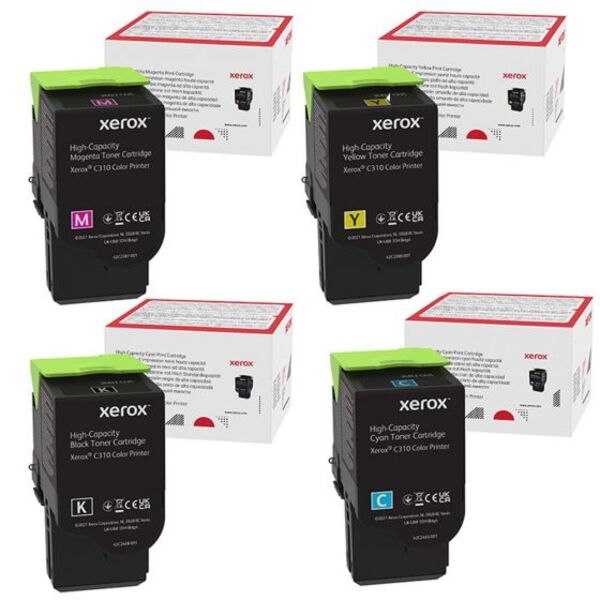 Bundle includes High Yield Black, Cyan, Magenta, Yellow (006R04364, 006R04365, 006R04366, 006R04367)