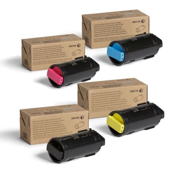 Xerox VersaLink C605 Toner Bundle Bundle includes Extra High Yield Black, Cyan, Magenta, Yellow (106R03931, 106R03928, 106R03929, 106R03930)